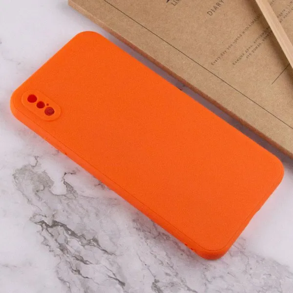 Силиконовый чехол Candy Full Camera для Apple iPhone XS Max (6.5") — Оранжевый — фото 4 Силиконовый чехол Candy Full Camera для Apple iPhone XS Max (6.5") — Оранжевый — фото 4