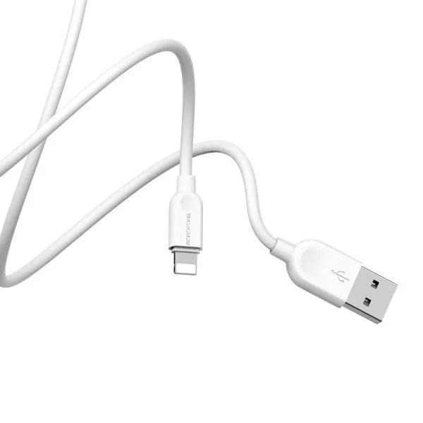 Дата кабель Borofone BX14 USB to Lightning (3m) — Білий — фото 3 Дата кабель Borofone BX14 USB to Lightning (3m) — Білий — фото 3