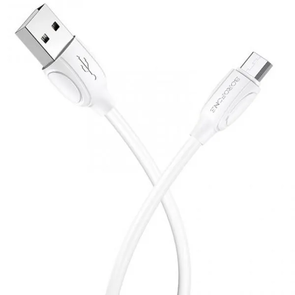 Дата кабель Borofone BX19 USB to MicroUSB (1m) — Белый — фото 3 Дата кабель Borofone BX19 USB to MicroUSB (1m) — Белый — фото 3
