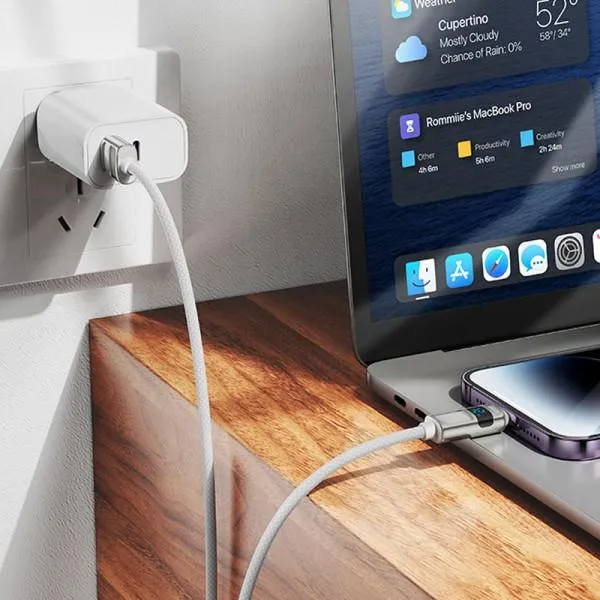 Дата кабель Hoco U137 Line with display USB to Lightning 2.4A/12W (1.2m) — Белый — фото 4 Дата кабель Hoco U137 Line with display USB to Lightning 2.4A/12W (1.2m) — Белый — фото 4