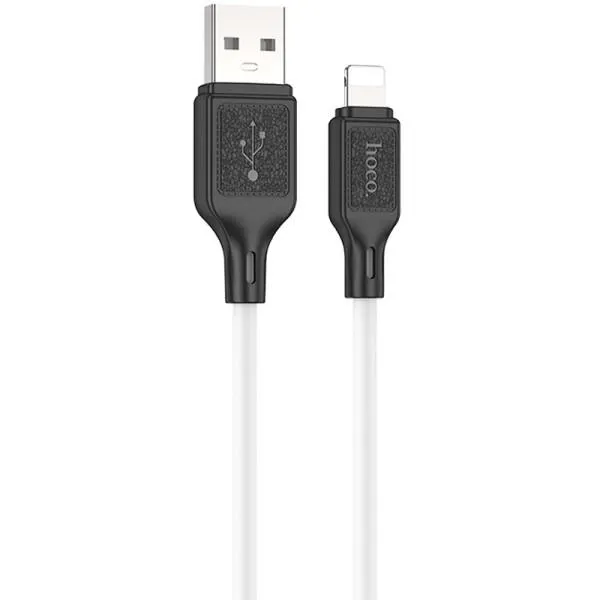 Дата кабель Hoco X90 Cool silicone USB to Lightning (1m) — Белый — фото 1
