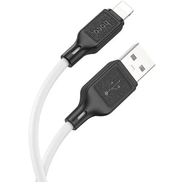Дата кабель Hoco X90 Cool silicone USB to Lightning (1m) — Белый — фото 2