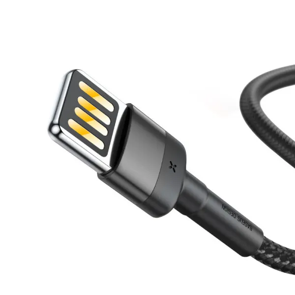 Дата кабель Baseus Cafule USB to Lightning Special Edition 2.4A (1m) (CALKLF-G) — Серый — фото 2