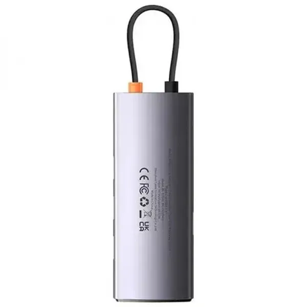 Переходник HUB Baseus Metal Gleam Series 4-in-1 4xUSB3.0 (WKWG070013) — Серый — фото 4 Переходник HUB Baseus Metal Gleam Series 4-in-1 4xUSB3.0 (WKWG070013) — Серый — фото 4