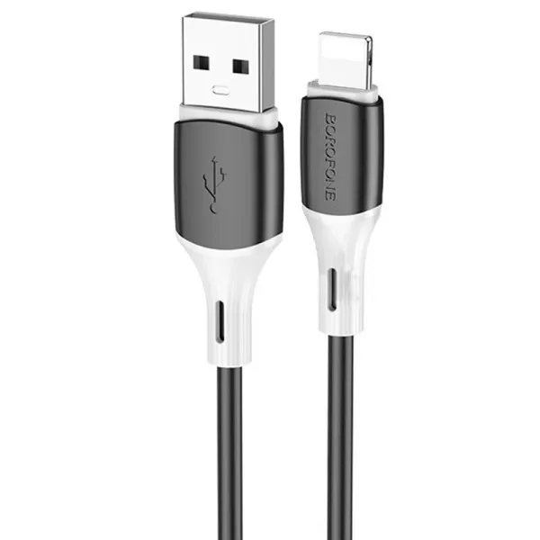 Дата кабель Borofone BX79 USB to Lightning (1m) — Черный — фото 1 Дата кабель Borofone BX79 USB to Lightning (1m) — Черный — фото 1