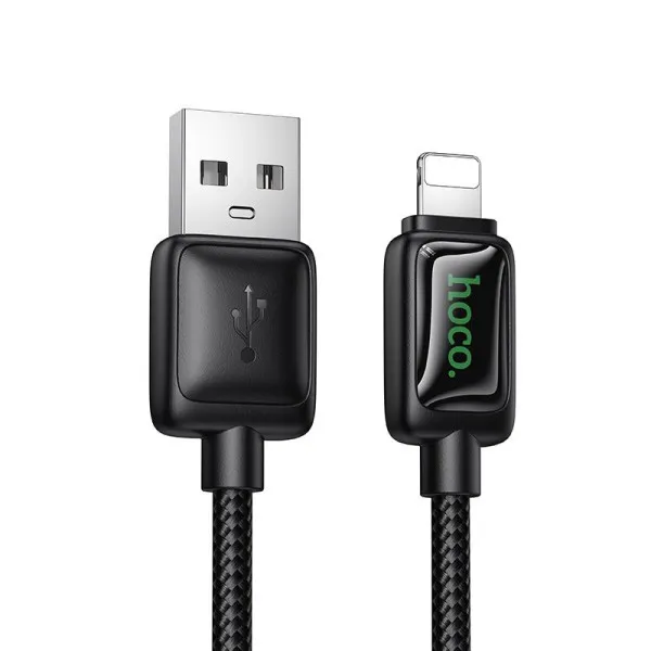 Дата кабель Hoco U146 Mundo USB to Lightning 12W (1.2m) — Черный — фото 1