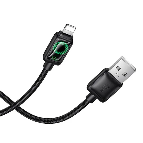 Дата кабель Hoco U146 Mundo USB to Lightning 12W (1.2m) — Черный — фото 4