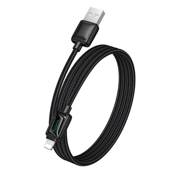 Дата кабель Hoco U146 Mundo USB to Lightning 12W (1.2m) — Черный — фото 5