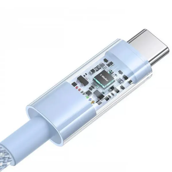 Дата кабель Baseus Gem Fast Charging Type-C to Type-C 100W (2m) (P10373000111-01) — Blue — фото 3