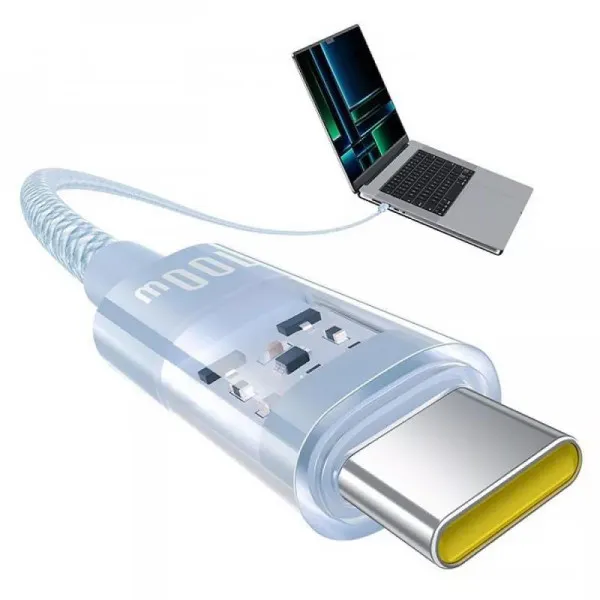 Дата кабель Baseus Gem Fast Charging Type-C to Type-C 100W (2m) (P10373000111-01) — Blue — фото 4