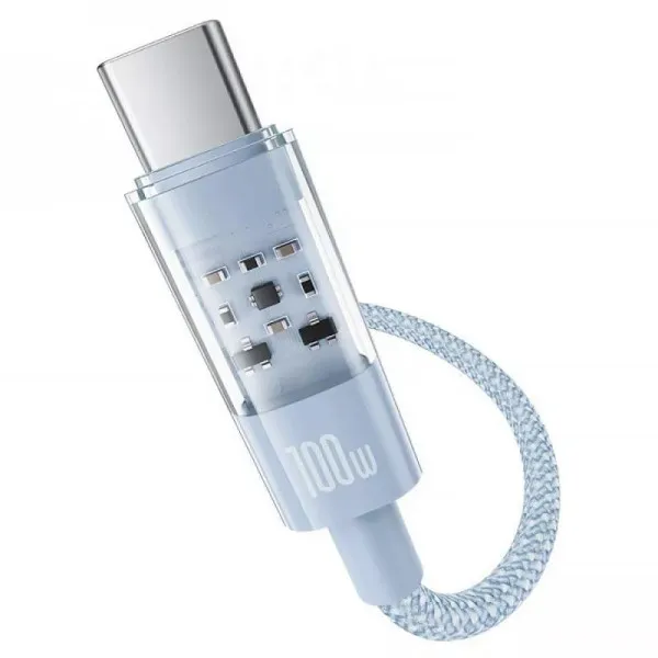 Дата кабель Baseus Gem Fast Charging Type-C to Type-C 100W (2m) (P10373000111-01) — Blue — фото 5