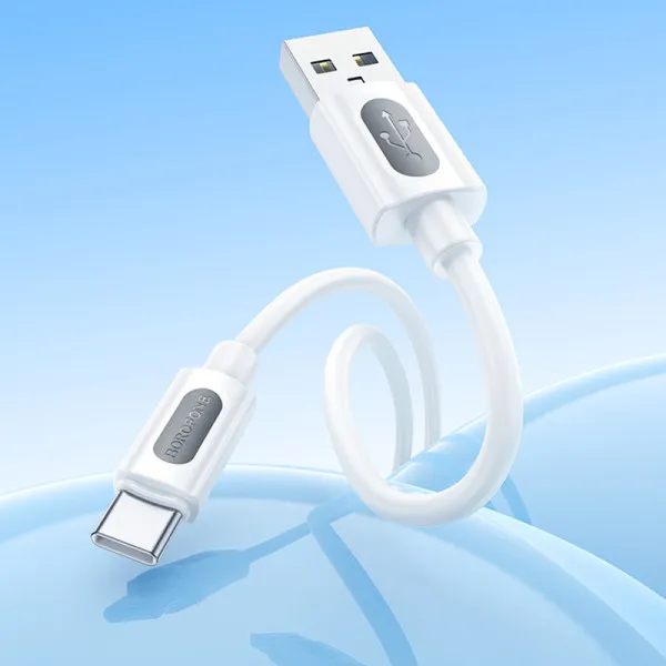 Дата кабель Borofone BX114 Structure USB to Type-C 3A (1m) — Белый — фото 4