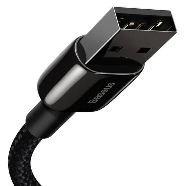 Дата кабель Baseus Tungsten Gold USB to Lightning Cable 2.4A (2m) (CALWJ-A0) — Черный — фото 5 Дата кабель Baseus Tungsten Gold USB to Lightning Cable 2.4A (2m) (CALWJ-A0) — Черный — фото 5