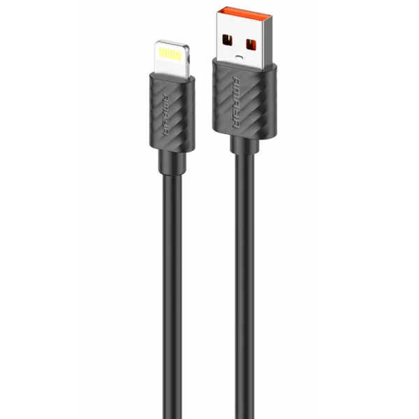 Дата кабель Amaya L77 USB to Lightning 2A (1m) — Чорний — фото 1