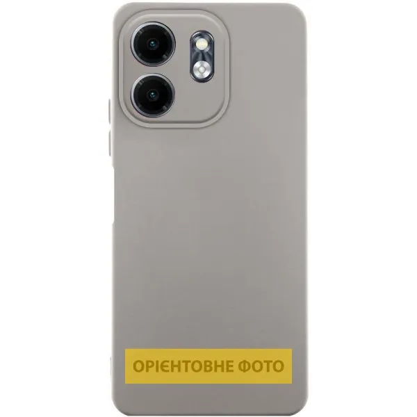 Чехол TPU GETMAN Liquid Silk Full Camera для Motorola Edge 50 Fusion — Серый