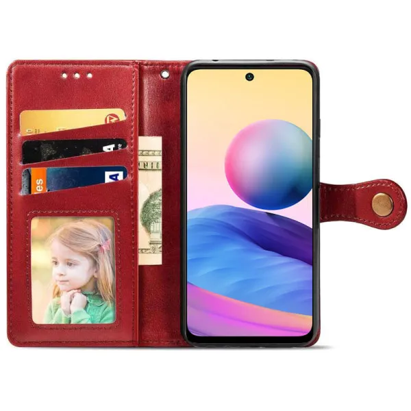 Кожаный чехол-книжка GETMAN Gallant (PU) для Motorola Edge 50 Fusion — Красный — фото 3 Кожаный чехол-книжка GETMAN Gallant (PU) для Motorola Edge 50 Fusion — Красный — фото 3