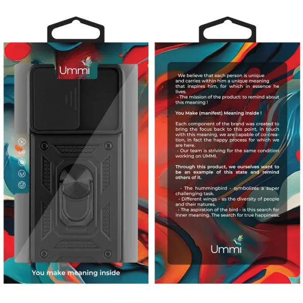 Чехол Ummi Camshield Serge Ring для Motorola Edge 60 Pro — Черный — фото 2 Чехол Ummi Camshield Serge Ring для Motorola Edge 60 Pro — Черный — фото 2