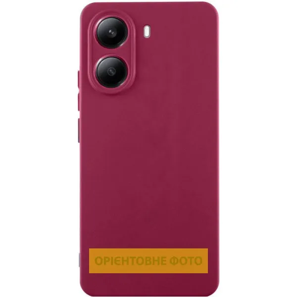 Чехол Silicone Cover Ummi Lakshmi Full Camera (AA) для Motorola Edge 60 / 60 Fusion — Бордовый