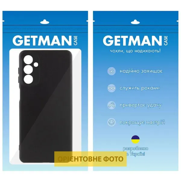 Чехол TPU GETMAN Liquid Silk Full Camera для Motorola Edge 60 / 60 Fusion — Черный — фото 3