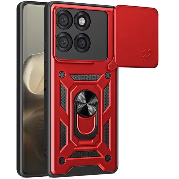 Чехол Ummi Camshield Serge Ring для Motorola Edge 70 — Красный Чехол Ummi Camshield Serge Ring для Motorola Edge 70 — Красный