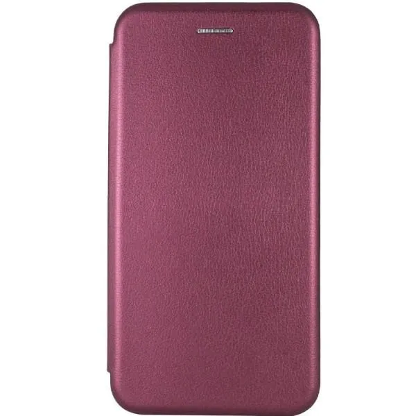 Кожаный чехол-книжка Classy для Motorola Moto E40 — Бордовый — фото 1 Кожаный чехол-книжка Classy для Motorola Moto E40 — Бордовый — фото 1