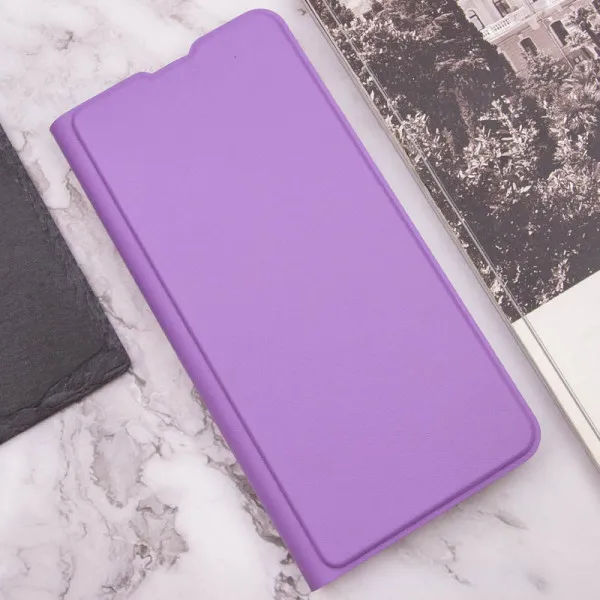 Кожаный чехол-книжка GETMAN Elegant (PU) для Motorola Moto E40 — Сиреневый — фото 5 Кожаный чехол-книжка GETMAN Elegant (PU) для Motorola Moto E40 — Сиреневый — фото 5