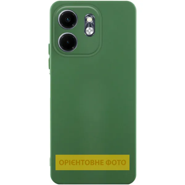 Чехол TPU GETMAN Liquid Silk Full Camera для Motorola Moto G05 / E15 4G — Зеленый Чехол TPU GETMAN Liquid Silk Full Camera для Motorola Moto G05 / E15 4G — Зеленый