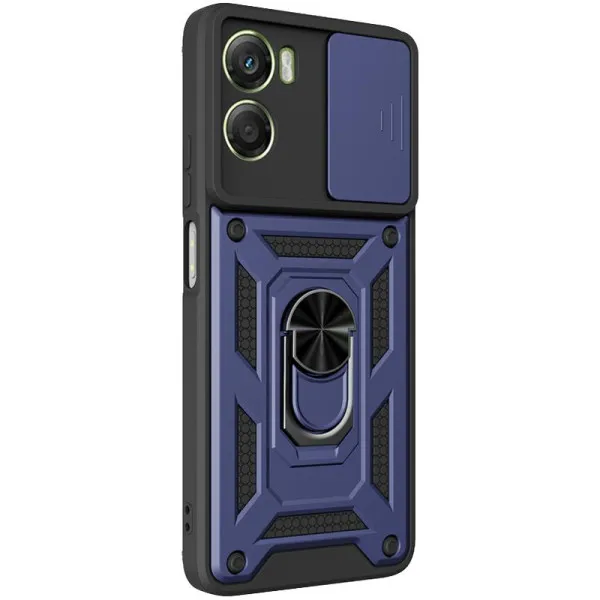 Чехол Ummi Camshield Serge Ring для Motorola Moto G05 / E15 — Синий — фото 1