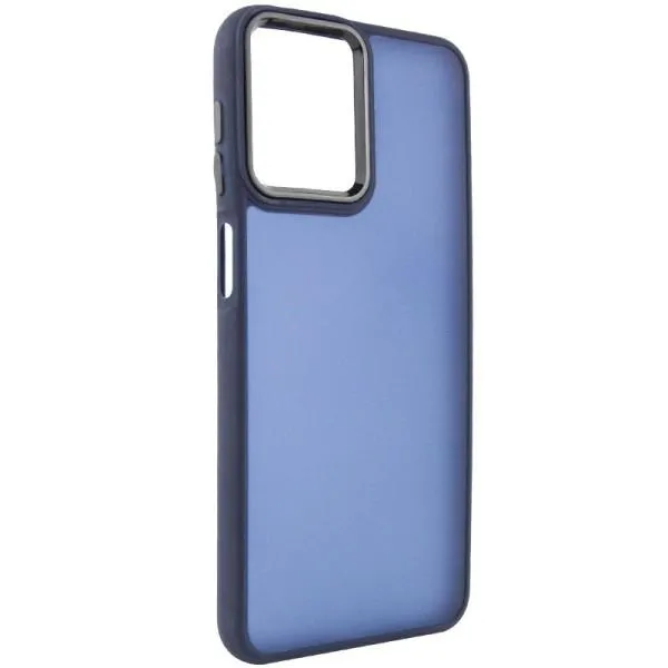 Чехол TPU+PC Lyon Frosted для Motorola Moto G14 — Темно-синий — фото 1 Чехол TPU+PC Lyon Frosted для Motorola Moto G14 — Темно-синий — фото 1