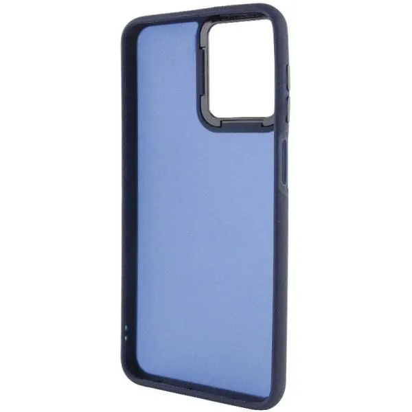 Чехол TPU+PC Lyon Frosted для Motorola Moto G14 — Темно-синий — фото 3 Чехол TPU+PC Lyon Frosted для Motorola Moto G14 — Темно-синий — фото 3
