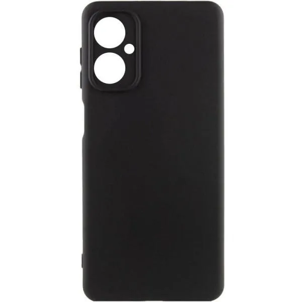 Чехол TPU GETMAN Liquid Silk Full Camera для Motorola Moto G14 — Черный — фото 1