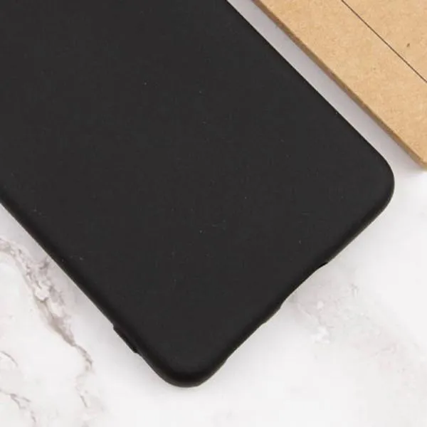 Чехол TPU GETMAN Liquid Silk Full Camera для Motorola Moto G14 — Черный — фото 3