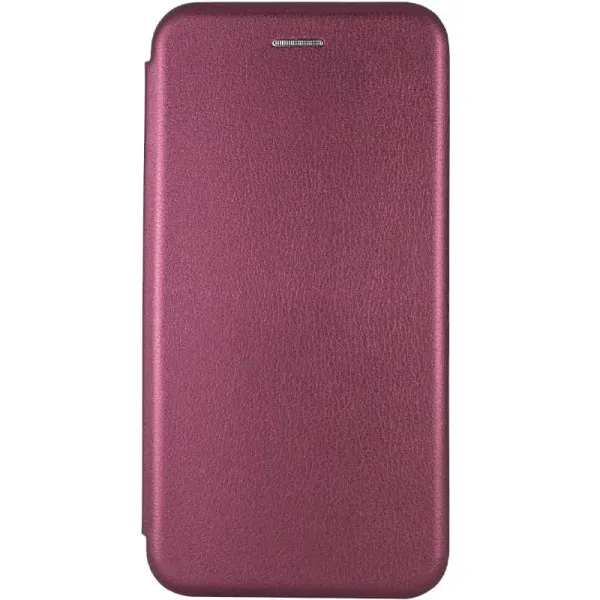 Кожаный чехол-книжка Classy для Motorola Moto G15 Power / G17 Power — Бордовый — фото 1 Кожаный чехол-книжка Classy для Motorola Moto G15 Power / G17 Power — Бордовый — фото 1
