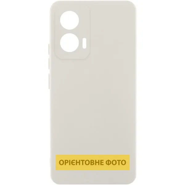 Чохол Silicone Cover Lakshmi Full Camera (AAA) для Motorola Moto G35 — Білий — фото 1 Чохол Silicone Cover Lakshmi Full Camera (AAA) для Motorola Moto G35 — Білий — фото 1