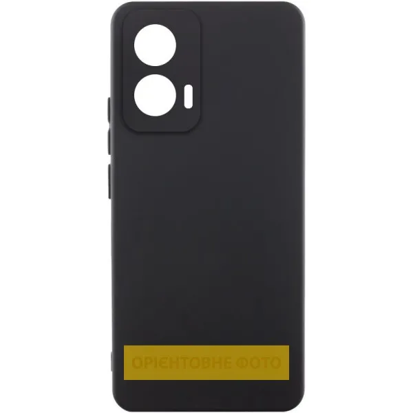Чохол Silicone Cover Lakshmi Full Camera (AAA) для Motorola Moto G35 — Чорний — фото 1 Чохол Silicone Cover Lakshmi Full Camera (AAA) для Motorola Moto G35 — Чорний — фото 1