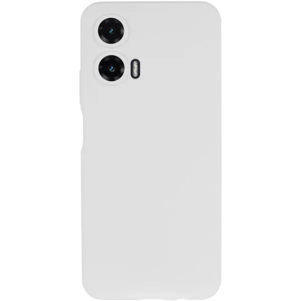 Чохол Silicone Cover Lakshmi Full Camera (AAA) для Motorola Moto G35 — Білий — фото 2 Чохол Silicone Cover Lakshmi Full Camera (AAA) для Motorola Moto G35 — Білий — фото 2