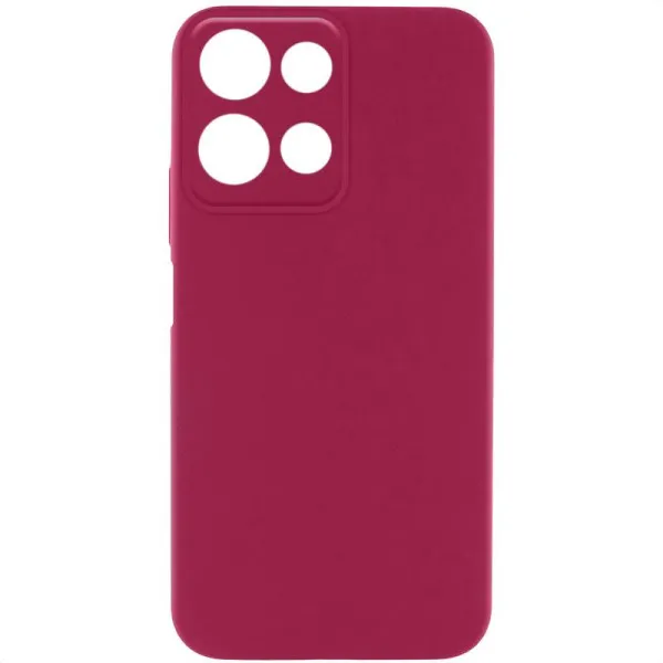 Чехол Silicone Cover Ummi Lakshmi Full Camera (AA) для Motorola Moto G75 5G — Бордовый