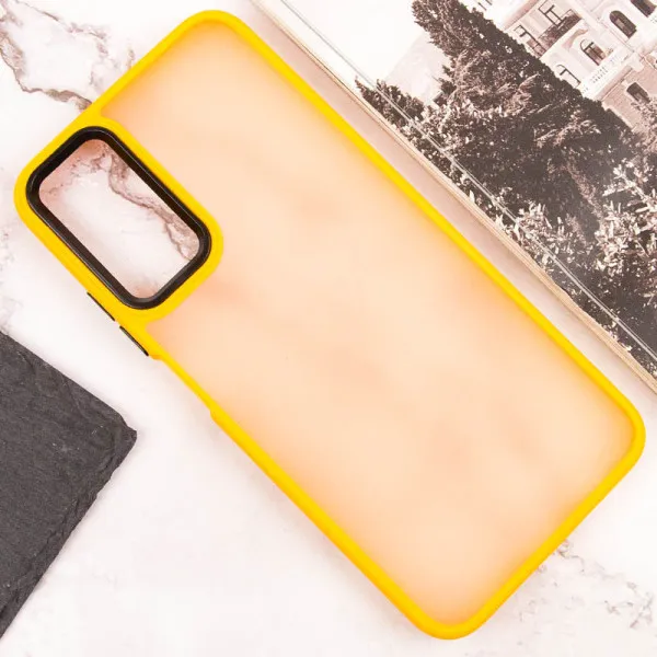 Чехол TPU+PC Lyon Frosted для Motorola Moto G84 — Оранжевый — фото 4 Чехол TPU+PC Lyon Frosted для Motorola Moto G84 — Оранжевый — фото 4