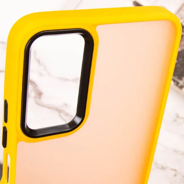 Чехол TPU+PC Lyon Frosted для Motorola Moto G84 — Оранжевый — фото 5 Чехол TPU+PC Lyon Frosted для Motorola Moto G84 — Оранжевый — фото 5
