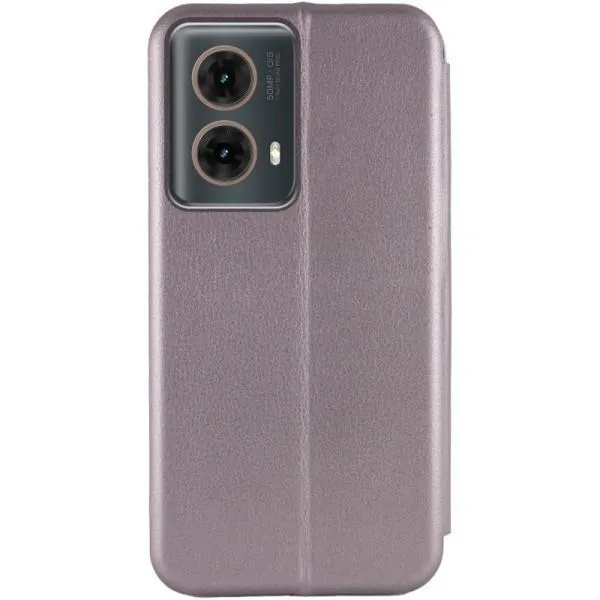 Кожаный чехол-книжка Classy для Motorola Moto G85 — Серый — фото 2 Кожаный чехол-книжка Classy для Motorola Moto G85 — Серый — фото 2