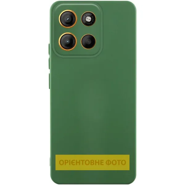 Чехол Silicone Cover Ummi Lakshmi Full Camera (AA) для Motorola Moto G86 5G — Зеленый — фото 2