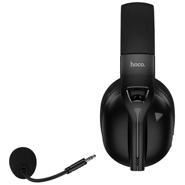 Накладні бездротові навушники Hoco W114 Magic (Bluetooth+3.5mm+2.4G) — Чорний — фото 5