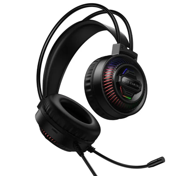 Накладні навушники Hoco W118 Extreme (3.5mm/1.8m) — Чорний — фото 5