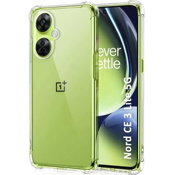 TPU чехол GETMAN Ease logo усиленные углы Full Camera для OnePlus Nord CE 3 Lite — Прозрачный — фото 1 TPU чехол GETMAN Ease logo усиленные углы Full Camera для OnePlus Nord CE 3 Lite — Прозрачный — фото 1