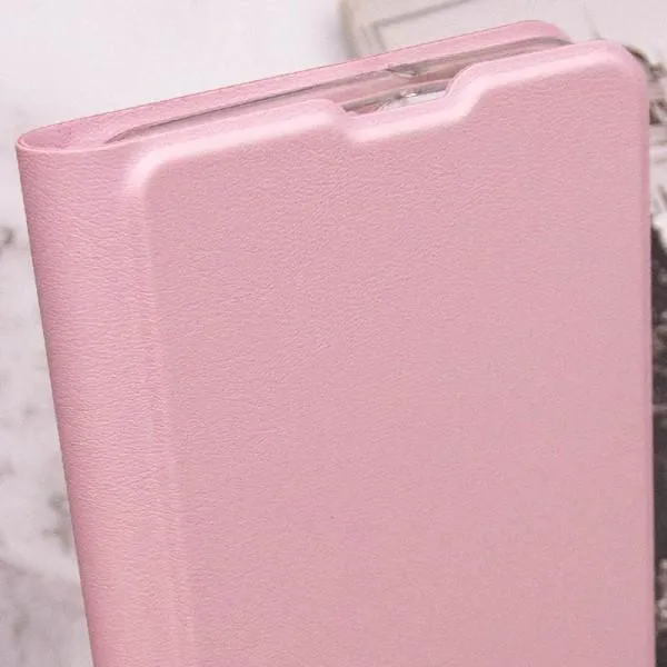 Кожаный чехол-книжка GETMAN Elegant (PU) для Oppo A17k — Розовый — фото 5 Кожаный чехол-книжка GETMAN Elegant (PU) для Oppo A17k — Розовый — фото 5