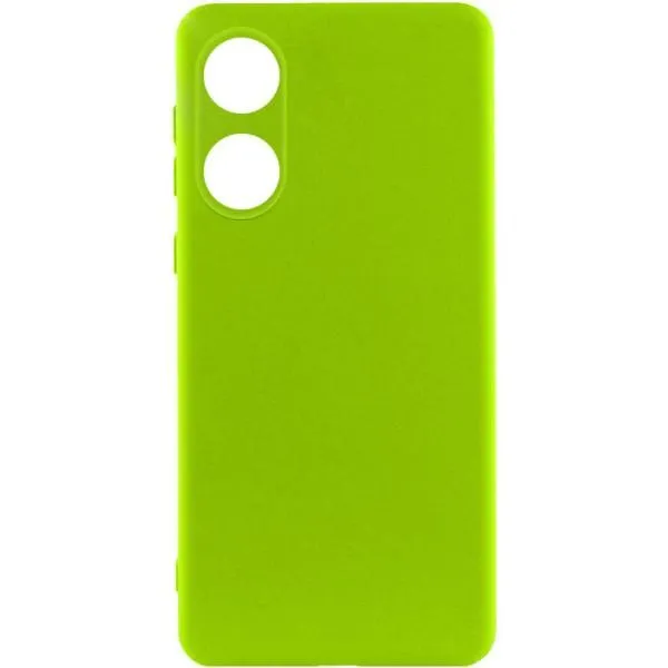 Чохол Silicone Cover Lakshmi Full Camera (A) для Oppo A58 4G — Салатовий