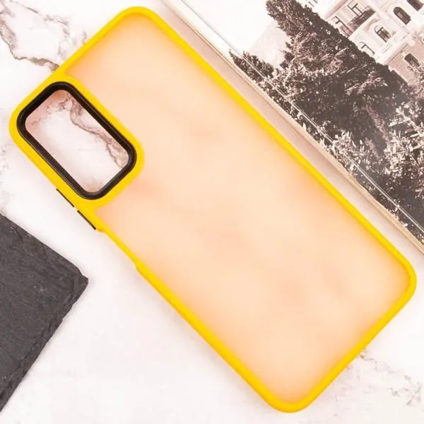 Чехол TPU+PC Lyon Frosted для Oppo A58 4G — Оранжевый — фото 4 Чехол TPU+PC Lyon Frosted для Oppo A58 4G — Оранжевый — фото 4