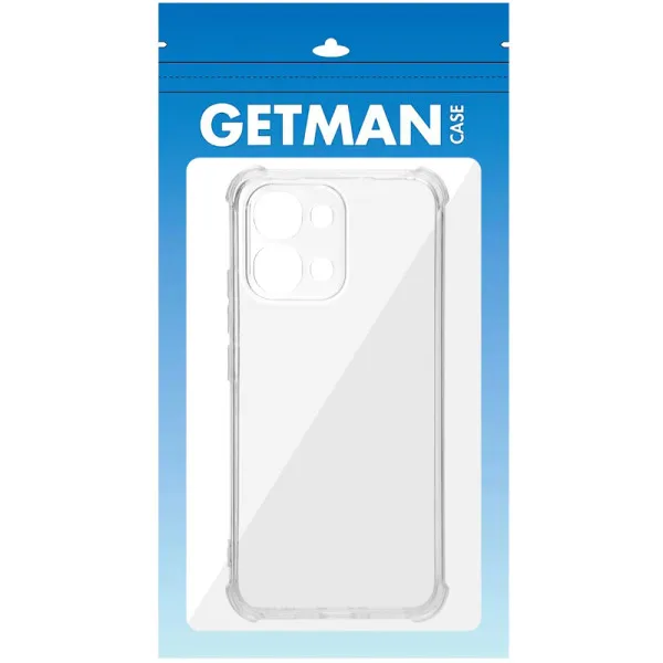 TPU чехол GETMAN Ease logo усиленные углы Full Camera для Oppo A6 Pro 4G/5G — Прозрачный — фото 2 TPU чехол GETMAN Ease logo усиленные углы Full Camera для Oppo A6 Pro 4G/5G — Прозрачный — фото 2