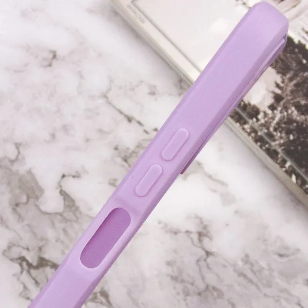 Силиконовый чехол Candy Full Camera для Oppo A78 4G — Сиреневый — фото 4