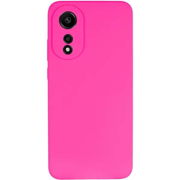 Чехол Silicone Cover Lakshmi Full Camera (AAA) для Oppo A78 4G — Розовый — фото 2